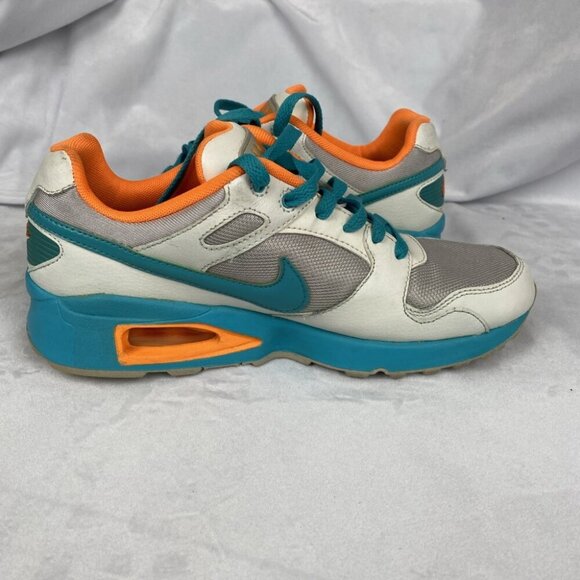Nike Air Max Coliseum Racer Shoes Women’s Size 7 Teal White Orange 553441-036 - Picture 4 of 11